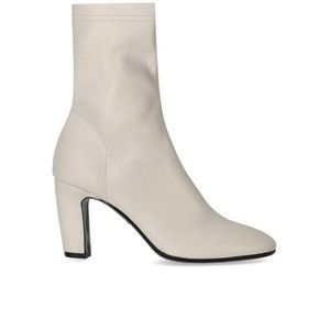 Strategia Zhaira White Heeled Ankle Boot - NWT